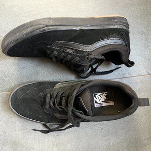 Vans Old Skool Black Suede/Black Stripe - Mens Size 10.5 - Like New